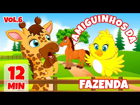 Amiguinhos da Fazenda Vol. 6 - Giramille 12 min | Desenho Animado Musical