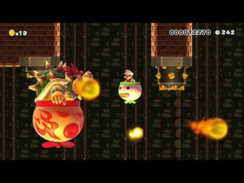 Super Mario Maker Levels: "Giant Bowser's Clown Car Revenge"