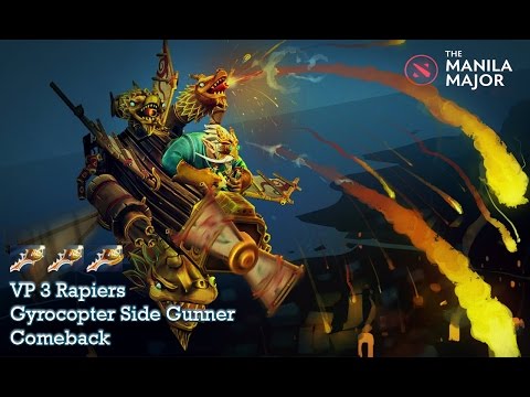 [EPIC] Virtus Pro vs Team Spirit - 3 Rapiers with Side Gunner Comeback (Manila Major 2016)