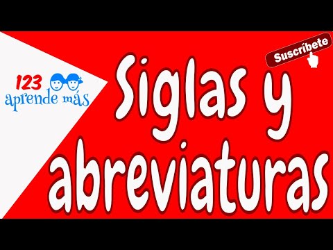 Siglas y abreviaturas para niños de primaria. #siglas #abreviaturas #siglasyabreviaturas
