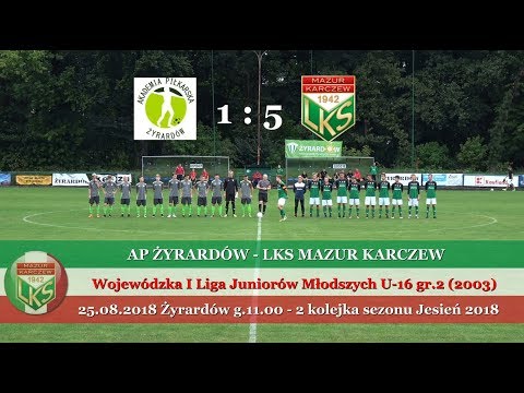Mazur Karczew 2003 - 2 kolejka (Jesień 2018)