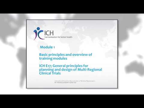 ICH E17 - Training Module 1