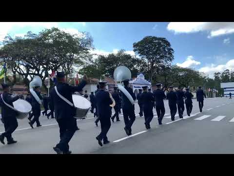 AVIAÇÃO EMBARCADA - DESFILE ALUSIVO AO 150 ANOS DO PAI DA AVIAÇÃO - SANTOS DUMONT BANDA DA EEAR