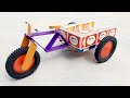 How To Make Cycle Rickshaw At Home DIY Matchbox Dc Motor Electric Rickshaw With Trolley