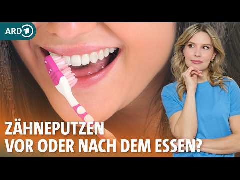 Zähneputzen vor oder nach dem Frühstück? 5 Tipps für Mundhygiene | Dr. Julia Fischer | ARD Gesund