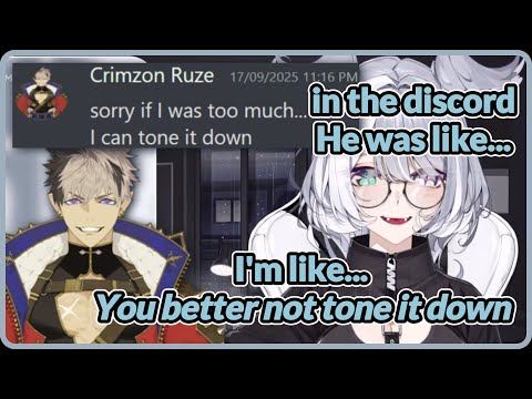 Elira is amazed by Ruze's silliness and hopes he will stay that way in #VCraftEnchanted