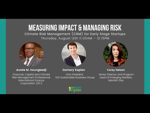 Climate Risk Management CRM for Early Stage Startups