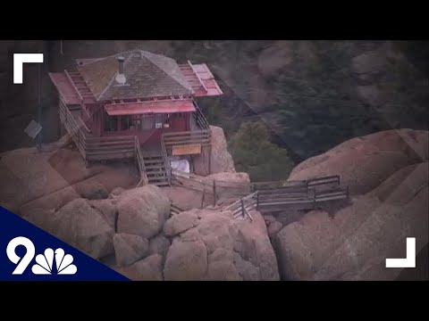 RAW: An aerial view of the Devil's Head lookout tower in Douglas County