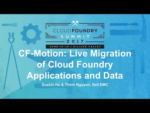 CF-Motion: Live Migration of Cloud Foundry Applications and Data
