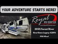 Check out this Video for a 2025 Forest River Riverstone Legacy 425FO(Stock #R005161)  for sale by Royal RV Center. This unit is located in Middlebury, IN