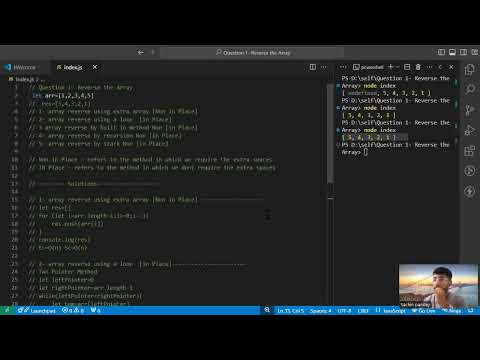 Reverse Array Methods Javascript Tutorial In Hindi Day 1