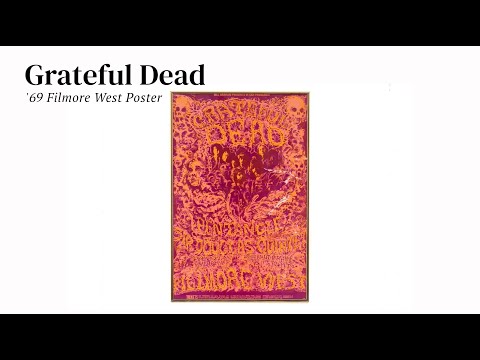 Dick Latvala's Grateful Dead Filmore 1969 Poster