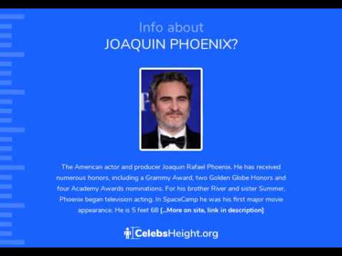 Joaquin Phoenix Height