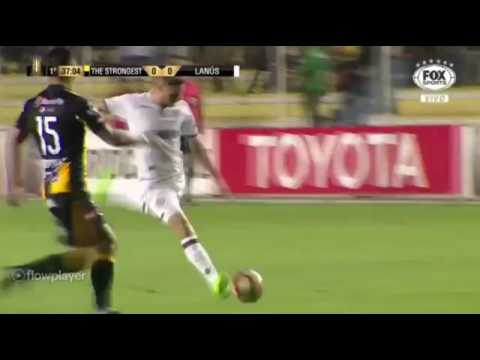 Gol de Nicolas pasquini. The strongest 0-1 lanus. Copa libertadores 2017
