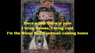 Lordi   Blood Red Sandman Lyrics
