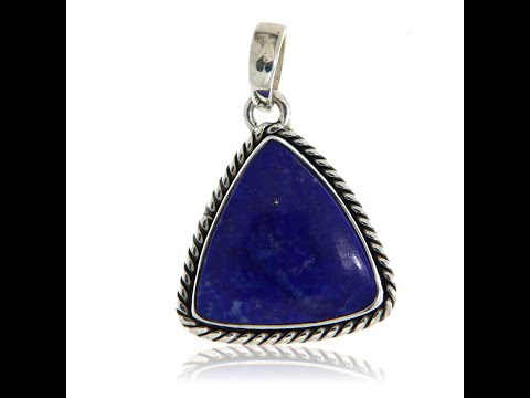 Pandant Argint 925 Lapis Lazuli Natural - Eleganta si Intelepciune