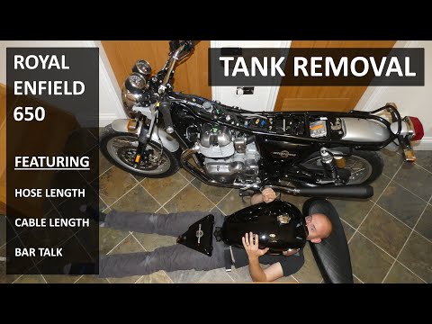 UK - Royal Enfield Interceptor 650 - Tank Removal Tips - English
