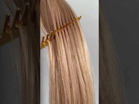 Накладний хвіст з натурального волосся, 50 см, 100г, світло-русяве з меліруванням №18/613 video
