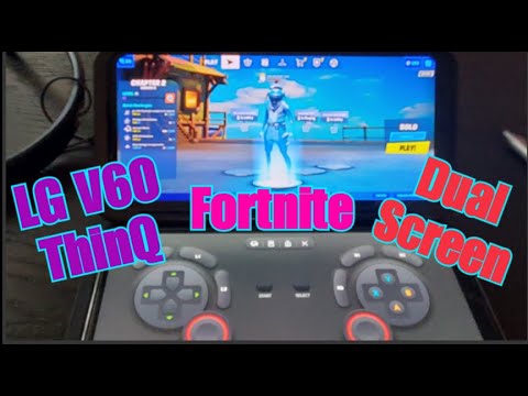 Fortnite on LG V60 ThinQ Dual Screen 📱 Phone Gaming 📱