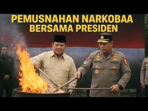 Presiden Prabowo & Kapolri Sigit Turun Langsung Musnahkan Narkoba — Langkah Tegas Melawan Narkoba!