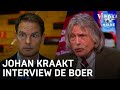 Johan kraakt interview De Boer over Qatar: ‘Dit is zo’n laf en karakterloos antwoord’