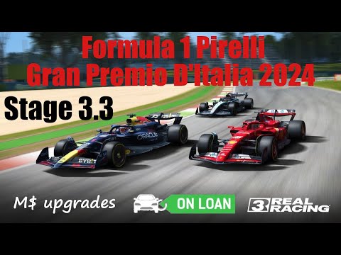 Real Racing 3 · Formula 1 Pirelli Gran Premio D’Italia 2024 · Stage 3.3 · Monza Road · Mercedes-AMG