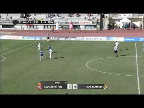 toeneo de futbol 7 alevin arona Espanyol - Real Madrid 1º parte 28/12/12.avi