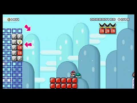 Mario Maker 2 - 20 second on/off speedrun