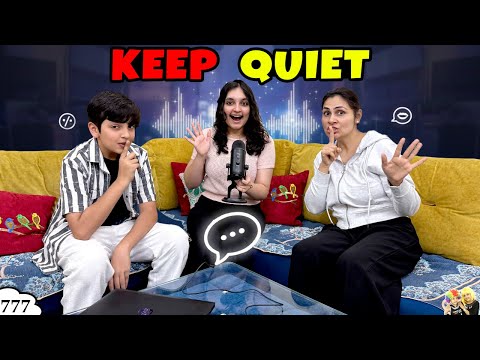 KEEP QUIET | Kuch nahi bolna | Funny family challenge | Aayu and Pihu Show
