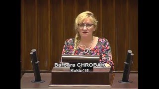Barbara Chrobak-Ustawa o zmianie ustawy o Krajowej szkole Sądownictwa i Prokuratury