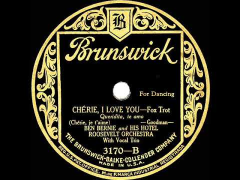 1926 HITS ARCHIVE: Cherie I Love You (Cherie, je t’aime) - Ben Bernie (vocal trio)