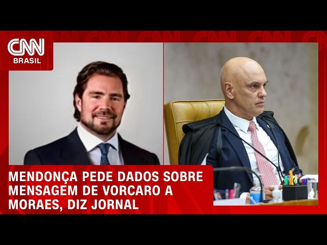 Mendonça pede à PGR informação sobre suposta mensagem de Vorcaro a Moraes | CNN NOVO DIA
