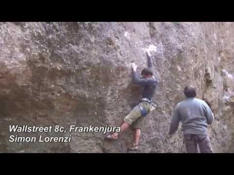Simon Lorenzi climbs "Wallstreet" 8c/5.14b in Frankenjura