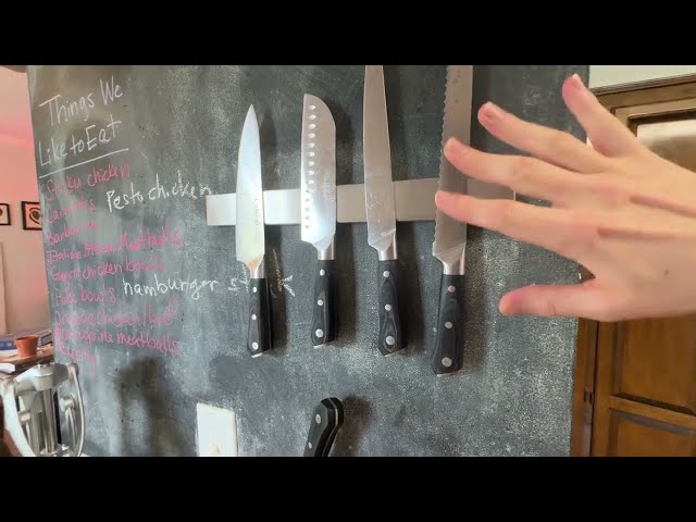 Best Magnetic Knife Holder for Safe Kitchen Storage - close-up view