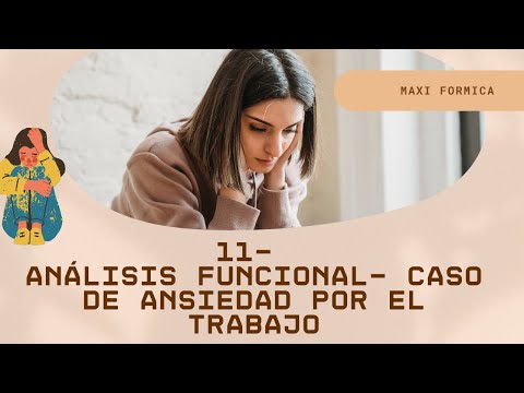 11- Análisis Funcional de un problema de ansiedad- Caso clínico
