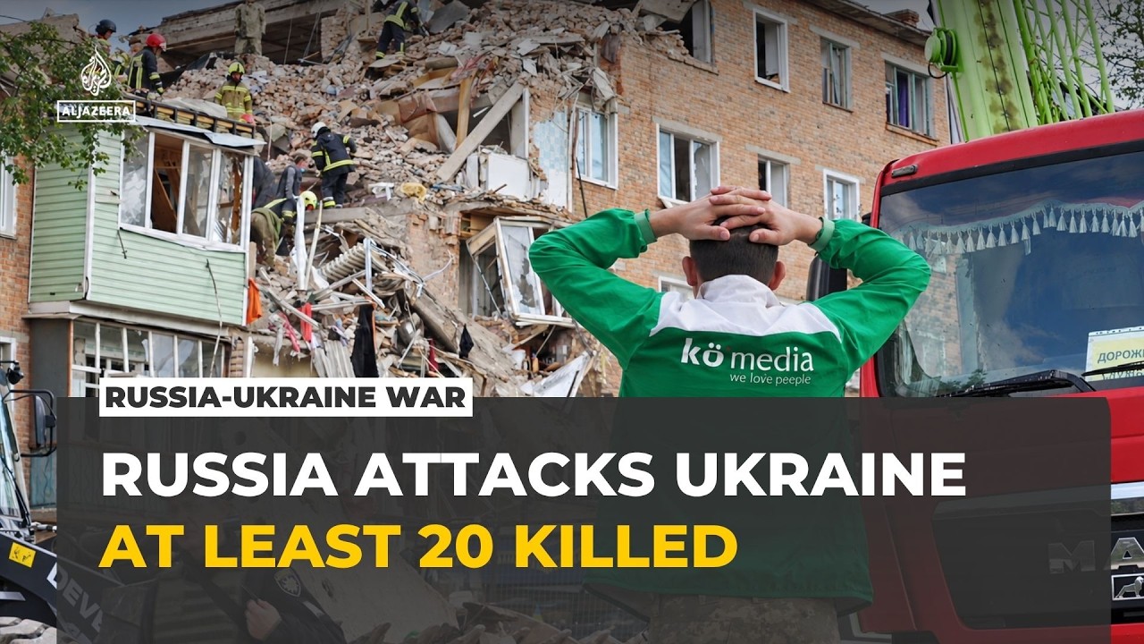 Russia launches massive attack on Ukraine, killing at least 20