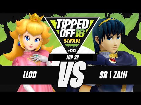 Tipped Off 16: Safari - llod (Peach) vs SR | Zain (Marth) - SSBM Singles Top 32 WQF