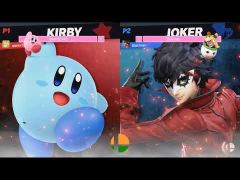 qwertz143 (Kirby) vs Botman (Joker) - SSB India August Online Tournament