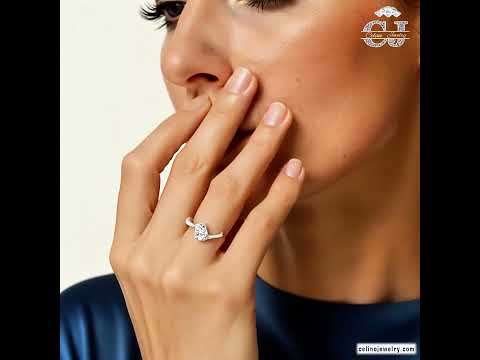 Sterling Silver Moissanite Ring 1ct product video