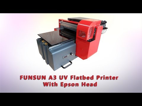 Funsun a3 uv flatbed printer with epson head