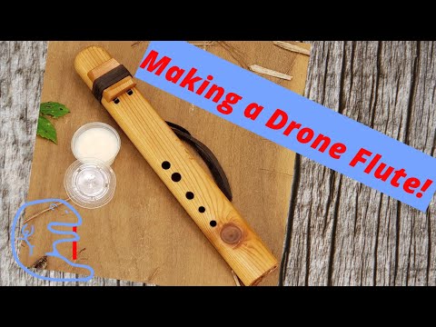 Making a Native American Drone Flute - No Commentary - Blue Bear Flutes