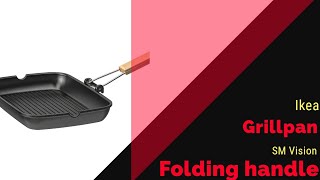 Folding handle large grillpan