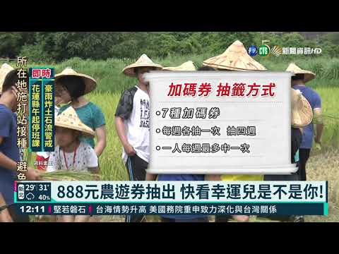 888元農遊券抽出 快看幸運兒是不是你!