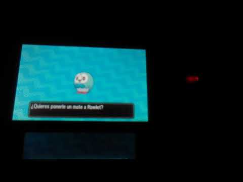 Rowlet Shiny en Pokémon Ultra Luna (masuda metod)