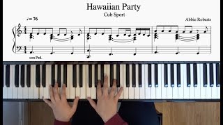 Hawaiian Party (Cub Sport) Piano Tutorial/Instrumental/Cover + Sheet Music