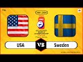 Sweden vs USA | IIHF World Championship 2024 | Ice Hockey Live