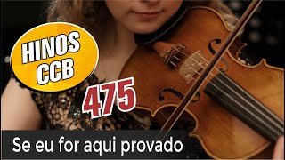 HINO CCB 475 | Se eu For aqui Provado | Violino CCB