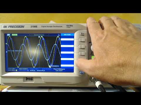 Labor04 8 BK Precision 2190E Phasenverschiebung Sinus