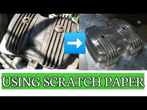 HOW TO POLISH ENGINE COVER WITH COOLING FINS / HONDA CM200T
