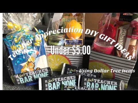 Easy DIY Teacher Appreciation Gifts 🎁 under $5.00 Dollars using Dollar Tree Items. Quick & Easy Video